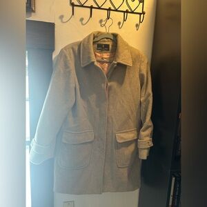 London Fog Tan Wool Blend Coat